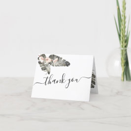 Cartões de agradecimentos de Casamento Tropical Ca