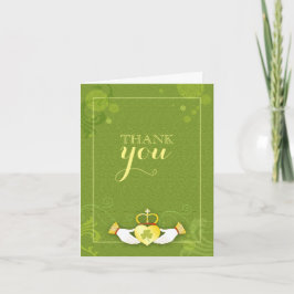 Cartões de agradecimentos de Casamento Verde do Co
