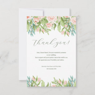 Cartões de agradecimentos de casamento Verde Verde