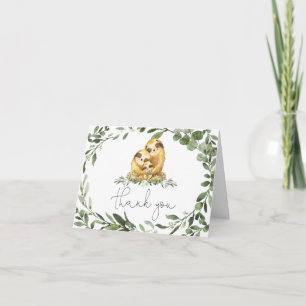 Cartões de agradecimentos de Chá de fraldas da fam