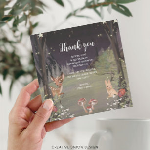 Cartões de agradecimentos de Chá de fraldas da flo