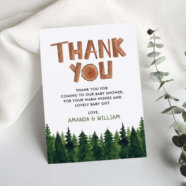 Cartões de agradecimentos de Chá de fraldas da flo (Criador carregado)