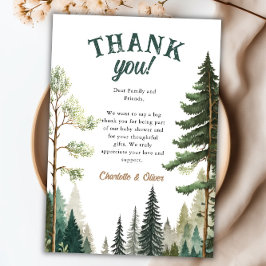 Cartões de agradecimentos de Chá de fraldas da flo