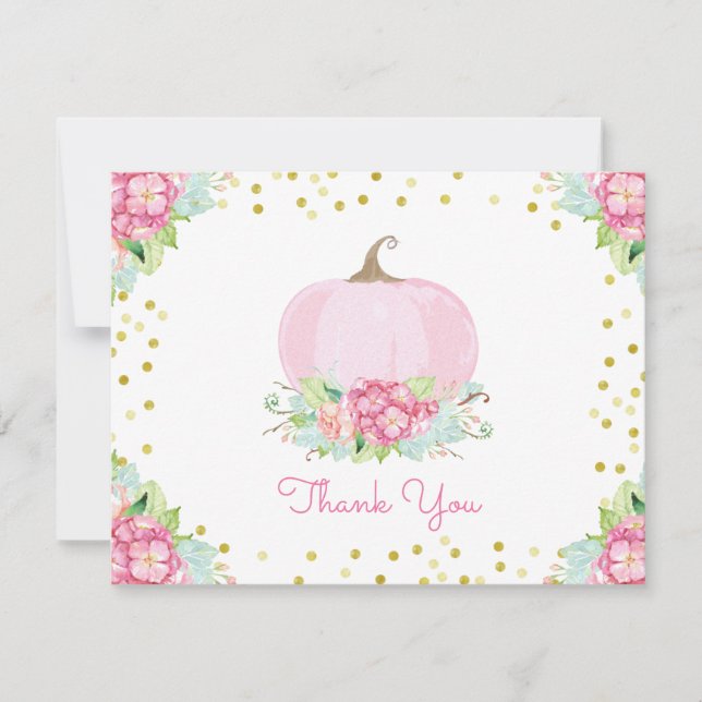 Cartões de agradecimentos de Chá de fraldas de Abó (Frente)