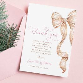 Cartões de agradecimentos de Chá de fraldas de Arc