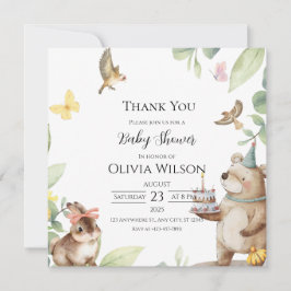 Cartões de agradecimentos de Chá de fraldas de Ave