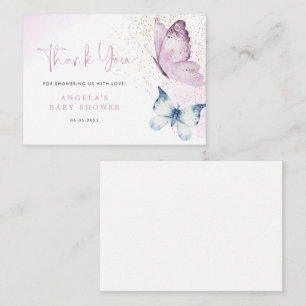 Cartões de agradecimentos de Chá de fraldas de bor