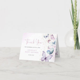 Cartões de agradecimentos de Chá de fraldas de bor