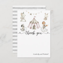 Cartões de agradecimentos de Chá de fraldas de Cir