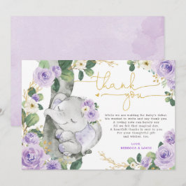 Cartões de agradecimentos de Chá de fraldas de Ele