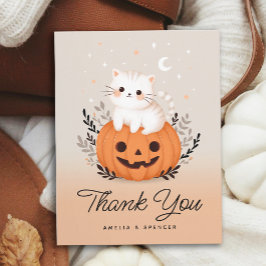 Cartões de agradecimentos de Chá de fraldas de Gat