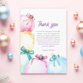 Cartões de agradecimentos de Chá de fraldas de inv