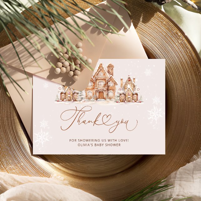 Cartões de agradecimentos de Chá de fraldas de inv (Criador carregado)