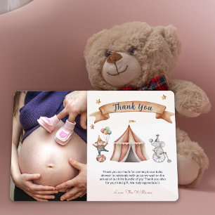 Cartões de agradecimentos de Chá de fraldas do Cir