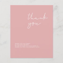 Cartões de agradecimentos de Chá de fraldas Modern