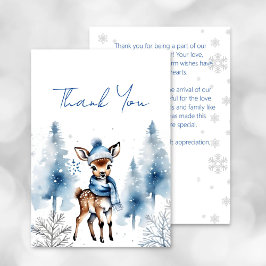 Cartões de agradecimentos de chá de fraldas para r