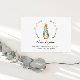 Cartões de agradecimentos de Chá de fraldas Peter 