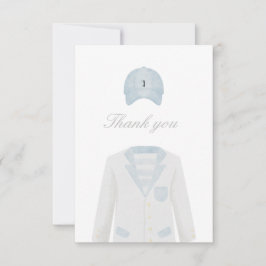 Cartões de agradecimentos de chá de fraldas unifor