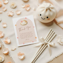 Cartões de agradecimentos de Chá de Garota-Bebê, R