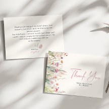 Cartões de agradecimentos de Chá de panela de flor