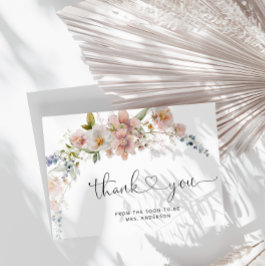 Cartões de agradecimentos de Chá de panela de flor