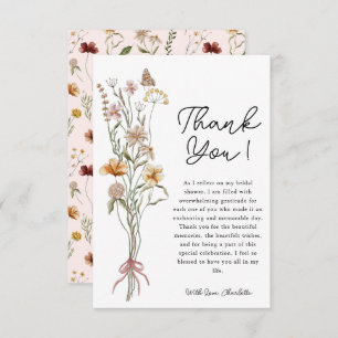 Cartões de agradecimentos de Chá de panela de flor