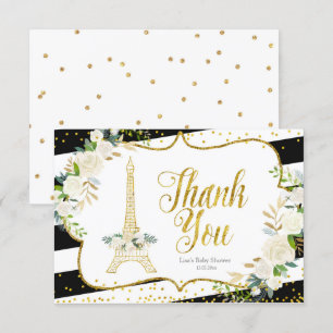 Cartões de agradecimentos de Chá de panela Flora