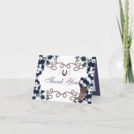 Cartões de agradecimentos de Charra Quinceanera Az