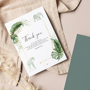 Cartões de agradecimentos de Chás de fraldas de Sa