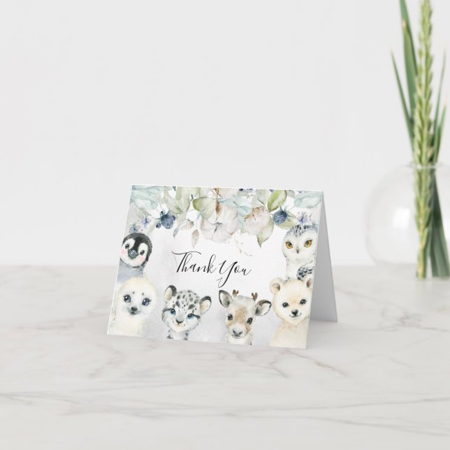 Cartões de agradecimentos de Chás de fraldas para  (Frente)