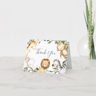 Cartões de agradecimentos de Chás de fraldas Safar