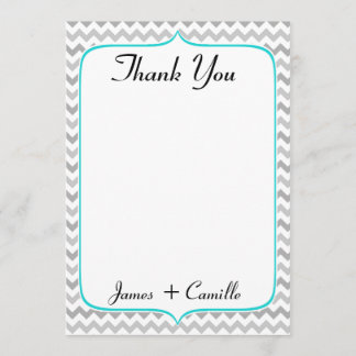 Cartões de agradecimentos de Chevron da cerceta