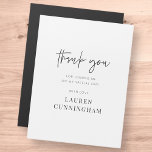 Cartões de agradecimentos de Chic Simples Moderno<br><div class="desc">Design é composto por tipografia quic moderna com sans serif e serif font.</div>