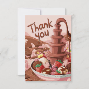Cartões de agradecimentos de Chocolate Encantador