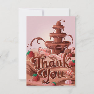 Cartões de agradecimentos de Chocolate Encantador