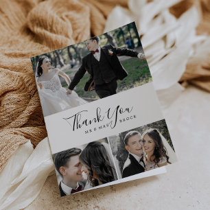 Cartões de agradecimentos de Colagem de Fotos Míni