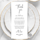 Cartões de agradecimentos de Configuração de Local<br><div class="desc">Este é o cartão editável Moderno, no design de script minimalista, tema preto e branco, Place Setting Obrigado Cards. Compartilhe o amor e mostre seu apreço aos seus convidados, quando eles sentarem em seu assento e lerem esse obrigado encantador personalizado que você coloca com o cartão de ajuste. É uma...</div>