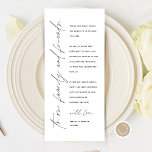 Cartões de agradecimentos de Configuração de Local<br><div class="desc">Este é o cartão editável Moderno, no design de script minimalista, tema preto e branco, Place Setting Obrigado Cards. Compartilhe o amor e mostre seu apreço aos seus convidados, quando eles sentarem em seu assento e lerem esse obrigado encantador personalizado que você coloca com o cartão de ajuste. É uma...</div>