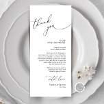 Cartões de agradecimentos de Configuração de Local<br><div class="desc">Esta é a caligrafia romântica moderna, em preto, Place Setting Obrigado Cards. Compartilhe o amor e mostre seu apreço aos seus convidados, quando eles sentarem em seu assento e lerem esse obrigado encantador personalizado que você coloca com o cartão de ajuste. É uma maneira maravilhosa de acabar com a sua...</div>