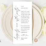Cartões de agradecimentos de Configuração de Local<br><div class="desc">Este é o cartão moderno editável, no design de script minimalista, tema preto e branco, Place Setting Obrigado Cards (feliz para sempre após a festa). Compartilhe o amor e mostre seu apreço aos seus convidados, quando eles sentarem em seu assento e lerem esse obrigado encantador personalizado que você coloca com...</div>