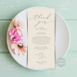 Cartões de agradecimentos de Configuração de Local<br><div class="desc">Este é o guião moderno minimalista, em cinzas escuras de creme clássico, com tema de janto de casamento. Obrigado Cartões. Compartilhe o amor e mostre seu apreço aos seus convidados, quando eles sentarem em seu assento e lerem esse obrigado encantador personalizado que você coloca com o cartão de ajuste. É...</div>