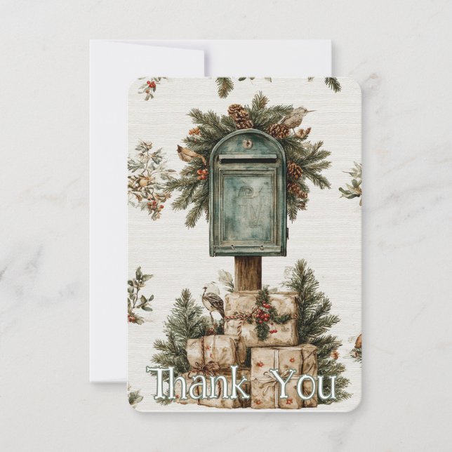 Cartões de agradecimentos de Correio Postal da Cai (Frente)