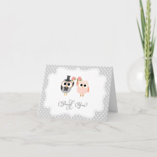 Cartões de agradecimentos de Corujas Cutas