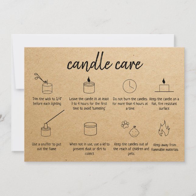 Cartões de agradecimentos de cuidado com velas Adi (Frente)