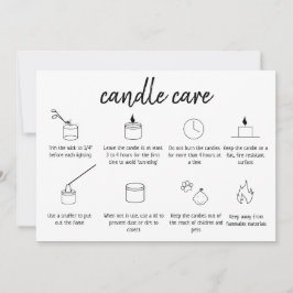 Cartões de agradecimentos de cuidado com velas Adi