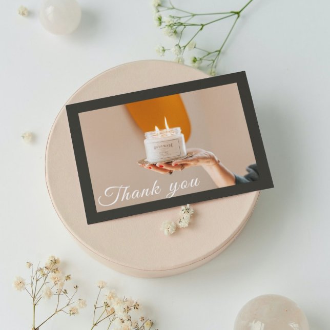 Cartões de agradecimentos de cuidado com velas de  (Criador carregado)