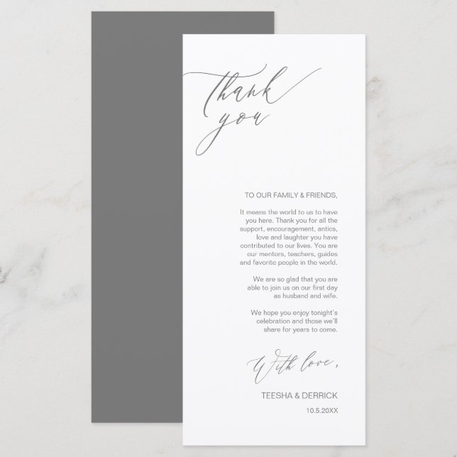 Cartões de agradecimentos de Definição de Local de (Frente/Verso)