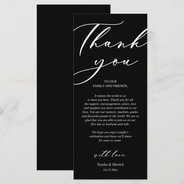 Cartões de agradecimentos de Definição de Local de (Frente/Verso)