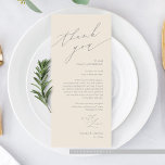 Cartões de agradecimentos de Definição de Local de<br><div class="desc">Este é o guião moderno minimalista, na moderna cinza e creme temático, Elegante e aconchegante local de janto de casamento, Obrigado Cartões. Compartilhe o amor e mostre seu apreço aos seus convidados, quando eles sentarem em seu assento e lerem esse obrigado encantador personalizado que você coloca com o cartão de...</div>