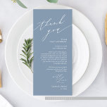 Cartões de agradecimentos de Definição de Local de<br><div class="desc">Este é o guião moderno minimalista, no templo azul empoeirado, local aconchegante e elegante para janto de casamento Obrigado Cartões. Compartilhe o amor e mostre seu apreço aos seus convidados, quando eles sentarem em seu assento e lerem esse obrigado encantador personalizado que você coloca com o cartão de ajuste. É...</div>